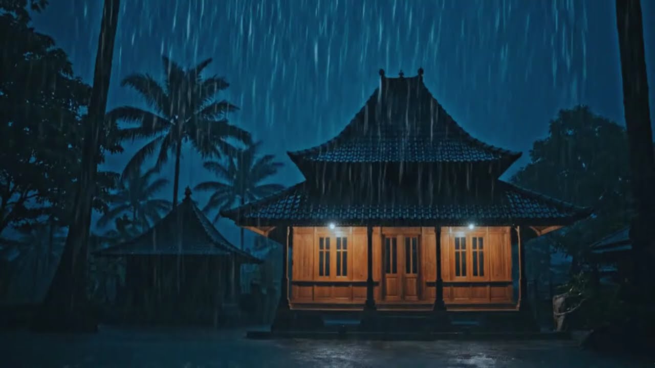 Best Rainfall at the Forest Cabin | Sleep Deeply with Rain Sounds ...