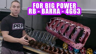 Integrated Main Caps and Brace for RB - Barra - 4G63 and More Soon - Platinum Tech