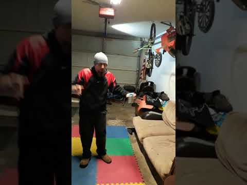 Mechanic attempts the git up challenge.