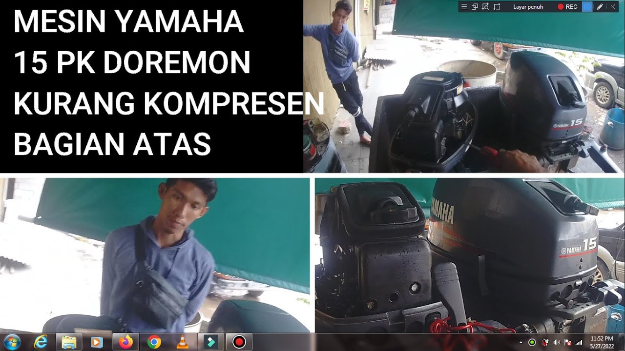 MESIN 15 PK DOREMON. KOMPRESEN BAGIAN ATAS KURANG