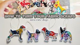 How to turn your fabric scraps into cute dogs