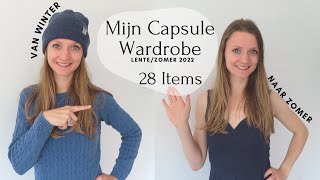 CAPSULE WARDROBE LENTE ZOMER 2022 |  28 ITEMS!!  | MINIMALISME + ik laat ALLE kleding aan zien!