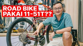 Pakai cassette 11-51T buat Road? Bisa ga ya?