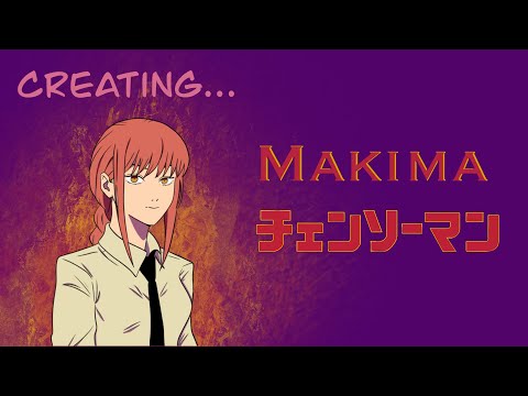 Drawing Makima (Chainsaw Man) | Procreate Digital Art