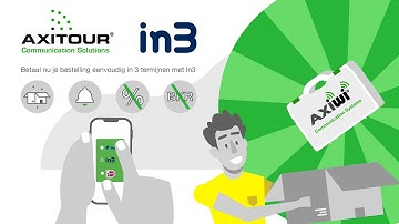 Betaal jouw AXIWI communicatiesysteem nu eenvoudig in 3 termijnen met in3