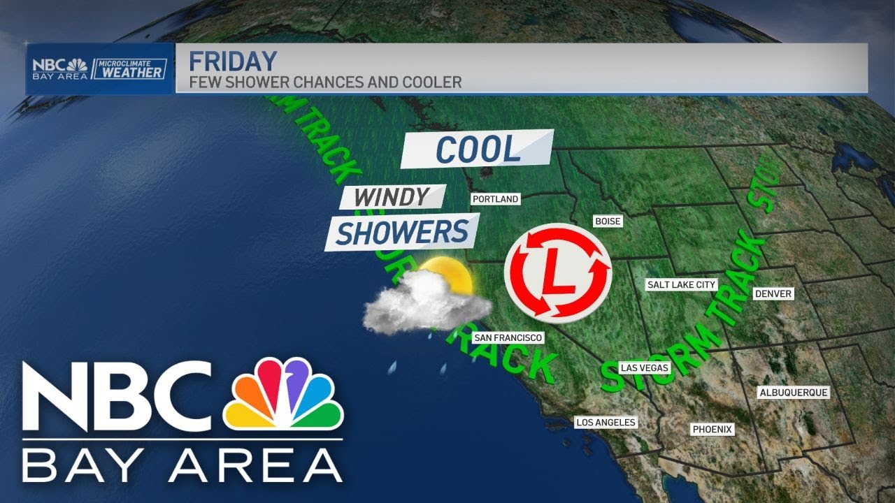 Bay Area forecast: Cool temps, wind and few shower chances - YouTube
