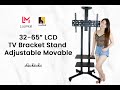 Unboxing adjustable movable  3262 lcd tv bracket stand