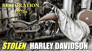 Download Lagu FULL RESTORATION of STOLEN - HARLEY DAVIDSON - 50-year-old abandoned Motorcycle with HOT spare parts MP3