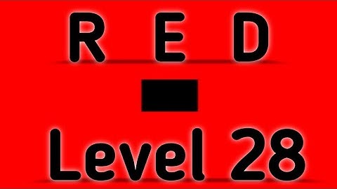 Red Level 28 Full Walkthrough Gameplay Android Barte Bonte IOS RED Puzzle Game