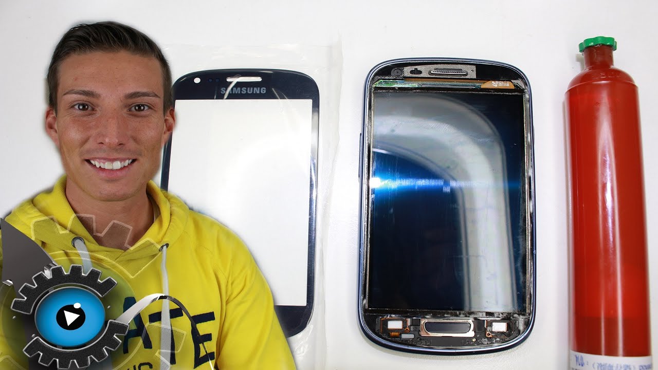 Samsung Galaxy S3 Mini Glas Reparatur Kosten Samsung Galaxy S3 Mini Glas Vollverklebung mit LOCA UV Kleber unter20