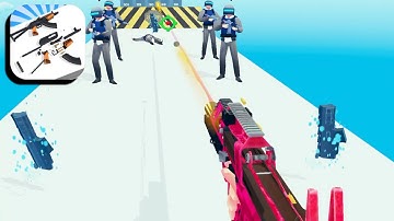 Gun Run 3D - Gameplay (Android, iOS) All Levels GR3D1GP1