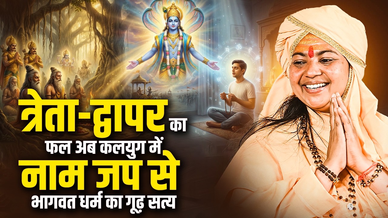 त्रेता-द्वापर का फल अब कलयुग में नाम जप से | भागवत धर्म का गूढ़ सत्य