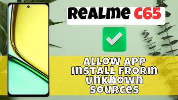 Allow App Install Frorm Unknown Sources Realme C65 || How to download apps from unknown source 👍