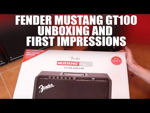 Fender Mustang GT100 Unboxing and first impressions