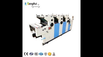 3 COLOR OFFSET PRINTING MACHINE UNIT TYPE NON WOVEN BAG PRINTING ZONGRUI
