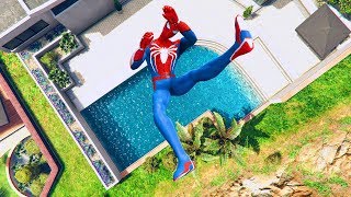 GTA 5 SPIDERMAN/Ragdolls Falls compilation #5 (GTA 5 Fails Funny Moments/Ragdolls)