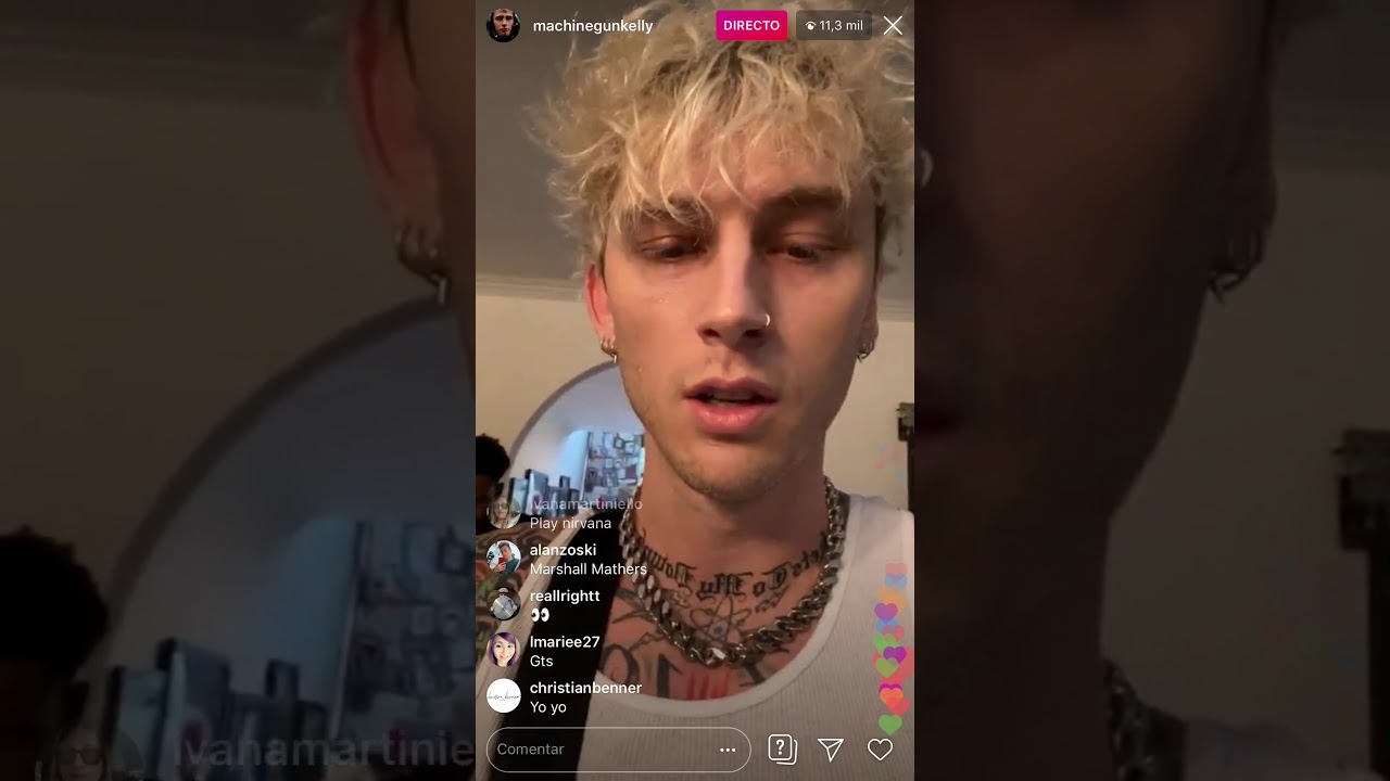 Machine Gun Kelly Performs New Song on Instagram Live YouTube