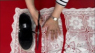 [DIY] With a perforated tablecloth and shoes, something tremendous happens!!!!!!!!!!!!!!!!!!