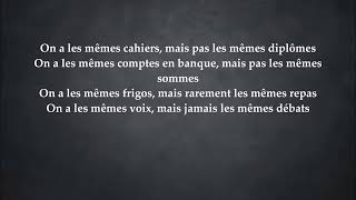 La Fouine - Tous les mêmes (Paroles) Resimi