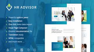 HR Advisor | Human Resources & Business Consulting WordPress Theme | Themeforest Website Templates
