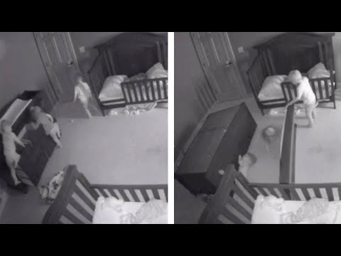 Triplets Narrowly Escape Falling Cabinet Drawers