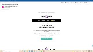 How to Update Your Taco Bell  Account Password