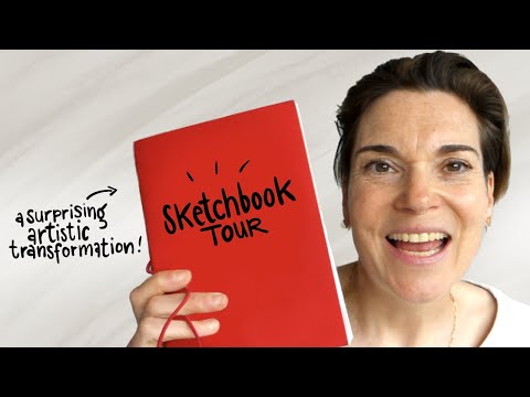 A Surprising Artistic Transformation: Sketchbook Tour
