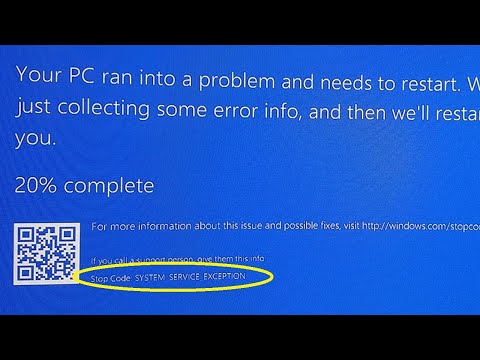 Fix: SYSTEM_SERVICE_EXCEPTION BSOD on Windows 10 (2020)
