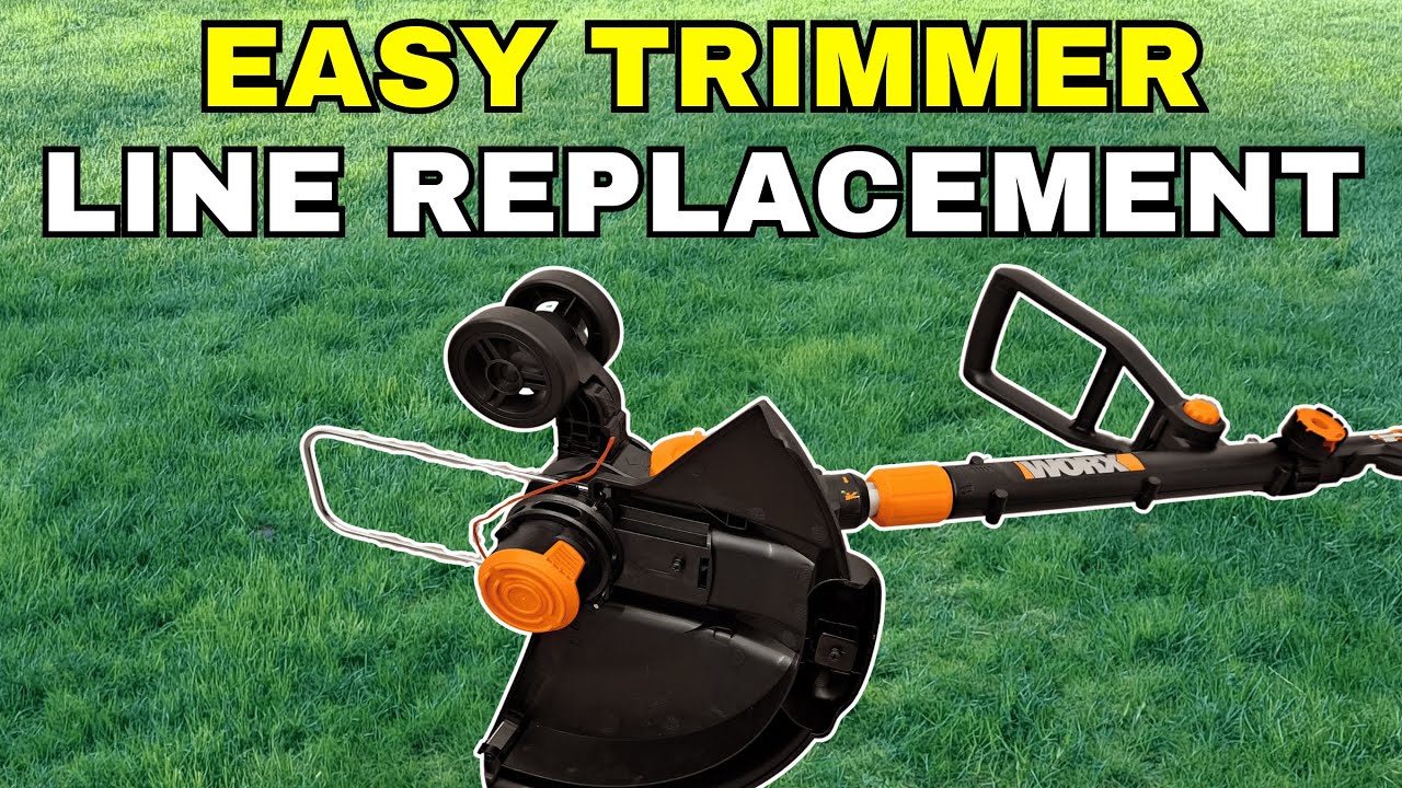How to Rewind Worx String Trimmer Line - YouTube