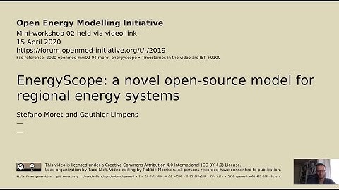 EnergyScope: a novel open-source model for regional energy systems
