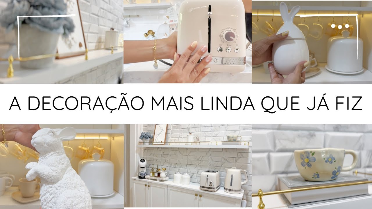 OLHA COMO FICOU LINDA | COZINHA FINALIZADA | ITENS DE DECORAÇÃO DE PÁSCOA 