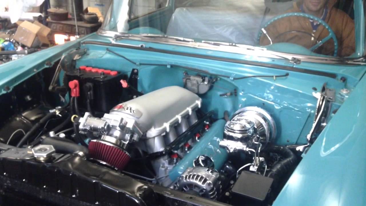 1955 Chevy Bel Air 6.0 with LSSimple conversion bracket ... ls1 swap wiring harness 