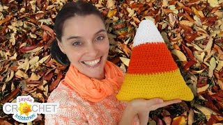 Candy Corn Pillow Crochet Pattern & Tutorial