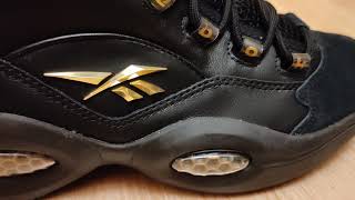 2022 Reebok Question Mid Lux H01308 Black / Metallic Gold