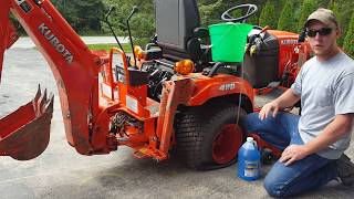 Filling Tractor Tires with fluid FAST with no special tools or pumps