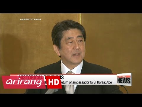 Japan "hasn't decided yet" on return of ambassador to S. Korea: Abe