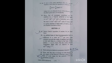 Fluid Dynamics||Msc#3rd sem#mdu#2018