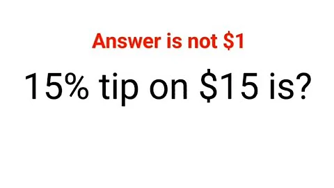 15% tip on $15 is? The answer is not $1. Ukraine Math Test #math #percentages #ukraine