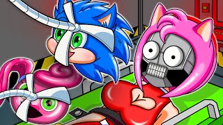 Amy Robot Vs Real Amy : Sonic Don&#39;t Choose Wrong ! Sonic Love Story - Sonic The Hedgehog 2 Animation