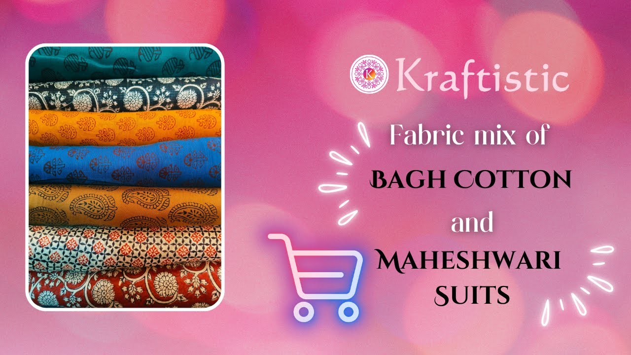 🔒 Unlock Style Secrets:  Fabric mix of  Bagh Cotton and Maheshwari Suits 👗 | women cotton suits