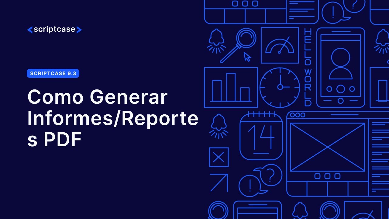 Scriptcase 9.3 - Como Generar Informes/Reportes PDF - YouTube