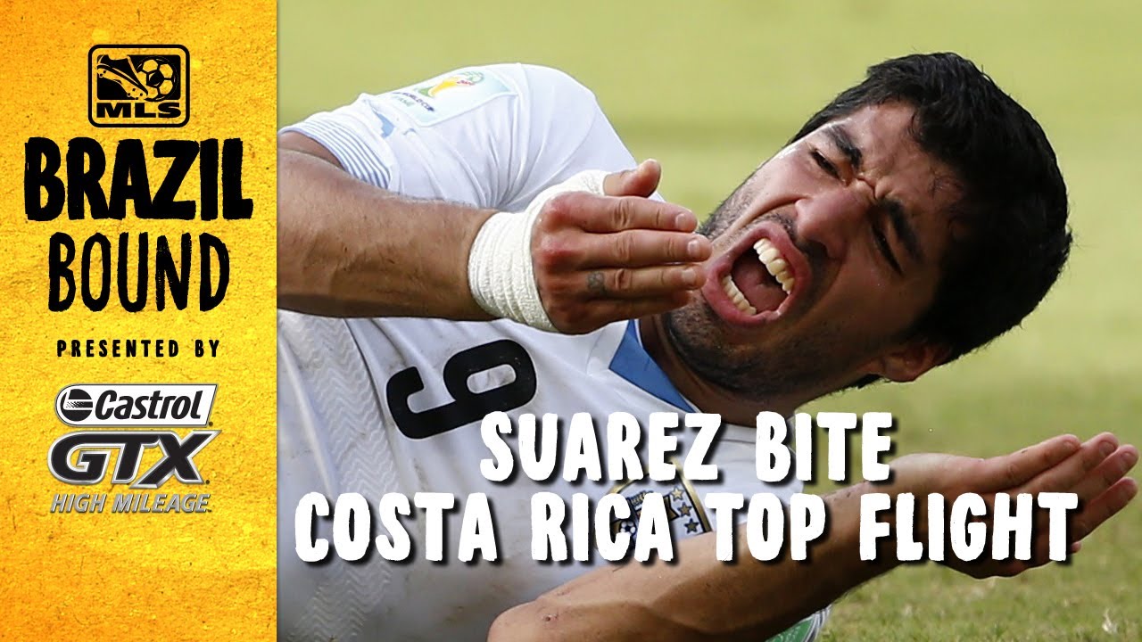 Luis Suarez bite while Costa Rica finishes top flight Brazil Bound