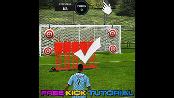 FREE KICK TUTORIAL ☠️🔥 #eafc24 #fifa #fifamobile #fifa23 #eafc #shorts