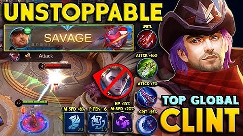 SAVAGE! Clint New Update is Insane! Insane Buffed Clint Gameplay Mobile Legends | Clint Shadow Omen