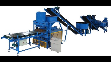 FL4-10 4pcs/mould high output compressed earth interlocking brick making machine