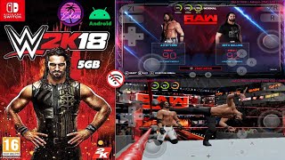 WWE 2K18 Android Eden Emulador Oficial AJ Styles Vs. Seth Rollins Gameplay 