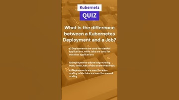 Kubernetes QUIZ - Deployment and Jobs  #kubernetes #study #cka #ckad #k8s