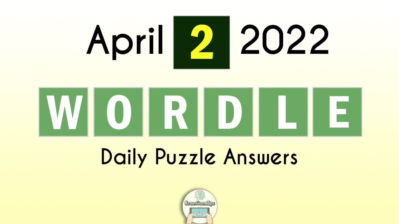 Wordle April 2 2022 Answer (Puzzle 287) YouTube