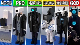 LEGO ALL Camera Man Characters (Collection #1) : Noob, Pro, HACKER! / (Skibidi Toilet)