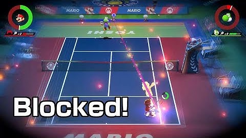 PERFECT ZONE SHOT BLOCK WITH MARIO || Mario Tennis Aces Online Tournament